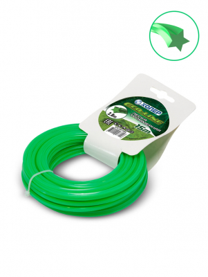 Леска Хопер ECO-LINE звезда 3.0mm*15m (картон) зеленая (40шт/упак) МОТОУДАЧА. Магазин мототехники и садового инвентаря с доставкой по всей России