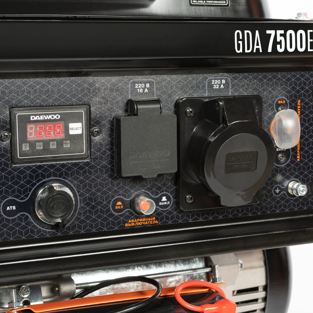 Генератор бензиновый  GDA 7500E DAEWOO МОТОУДАЧА. Магазин мототехники и садового инвентаря с доставкой по всей России
