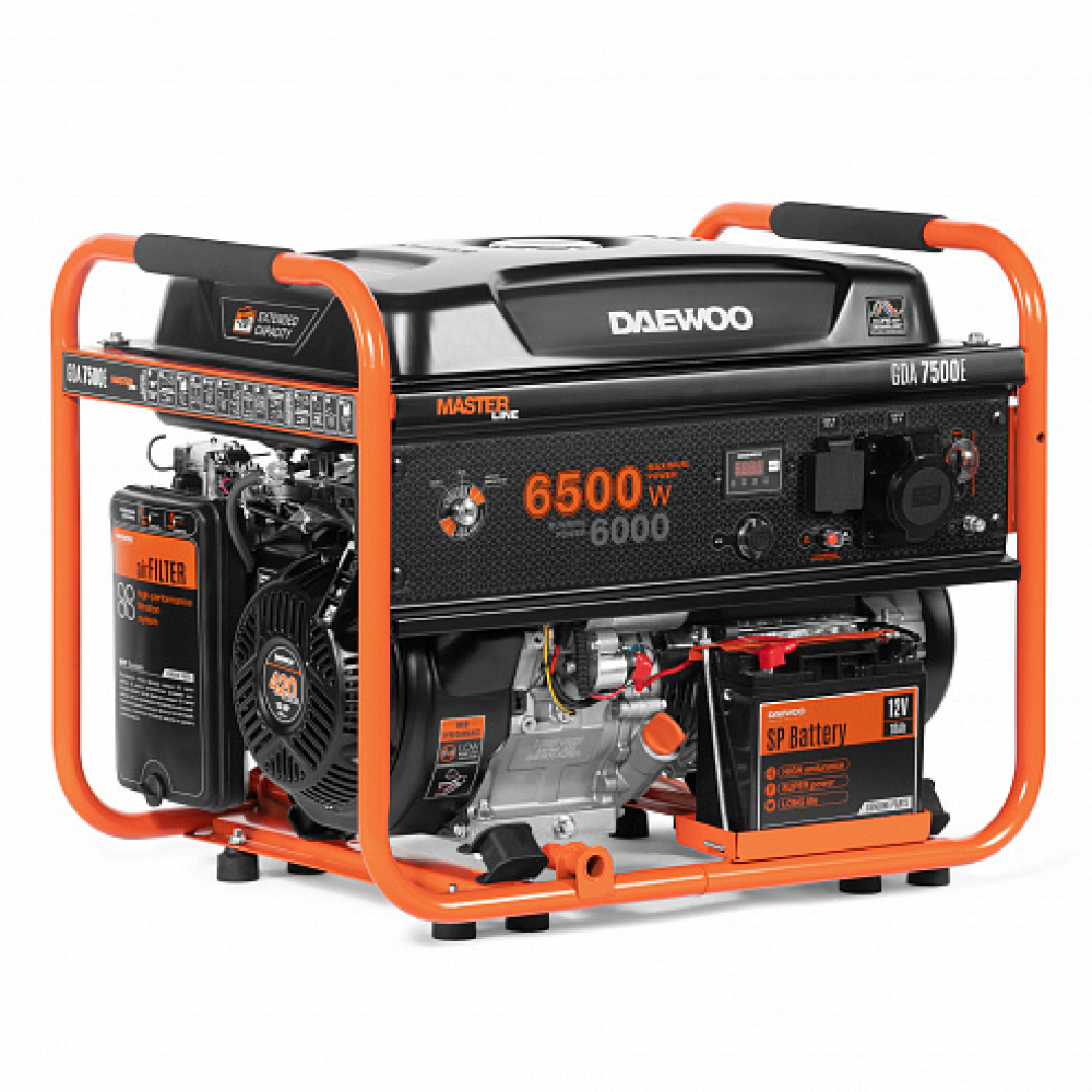 Генератор бензиновый  GDA 7500E DAEWOO МОТОУДАЧА. Магазин мототехники и садового инвентаря с доставкой по всей России