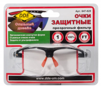 Очки защитные DDE прозрачные МОТОУДАЧА. Магазин мототехники и садового инвентаря с доставкой по всей России