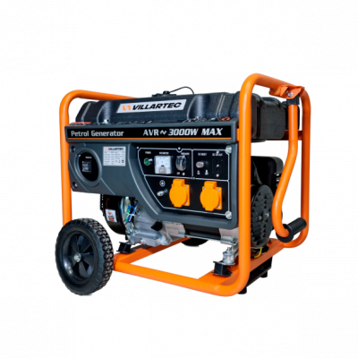 Генератор бензиновый VILLARTEC GG3400W , 2,6 кВт МОТОУДАЧА. Магазин мототехники и садового инвентаря с доставкой по всей России