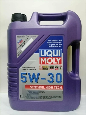 20959 LiquiMoly Синт. мот.масло Synthoil High Tech 5W-30 CF/SM C3 (5л) МОТОУДАЧА. Магазин мототехники и садового инвентаря с доставкой по всей России