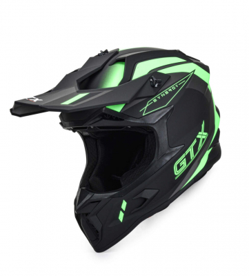 Шлем мото кроссовый GTX 635 #1 (L) GREEN МОТОУДАЧА. Магазин мототехники и садового инвентаря с доставкой по всей России
