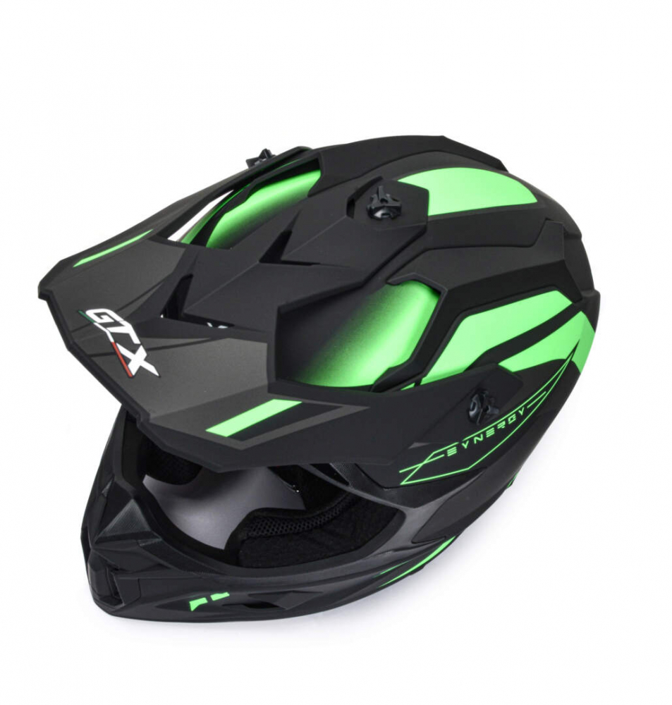 Шлем мото кроссовый GTX 635 #1 (L) GREEN МОТОУДАЧА. Магазин мототехники и садового инвентаря с доставкой по всей России