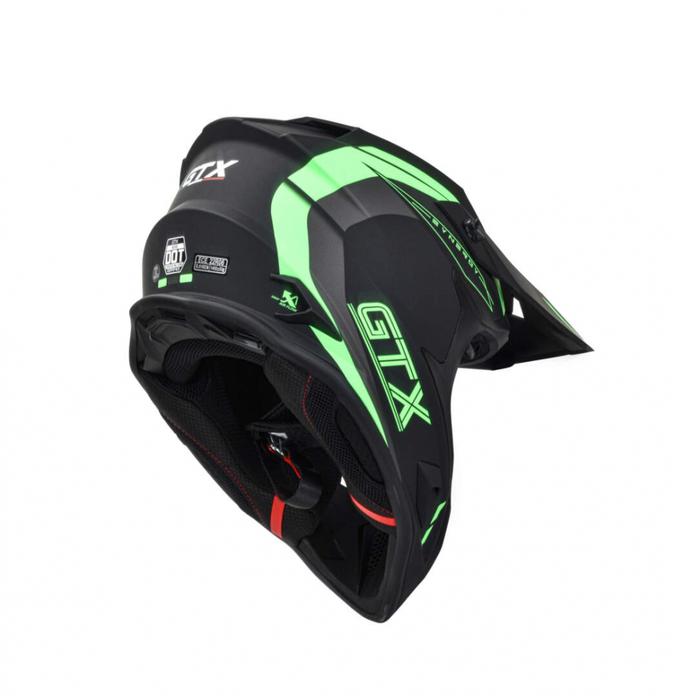 Шлем мото кроссовый GTX 635 #1 (L) GREEN МОТОУДАЧА. Магазин мототехники и садового инвентаря с доставкой по всей России