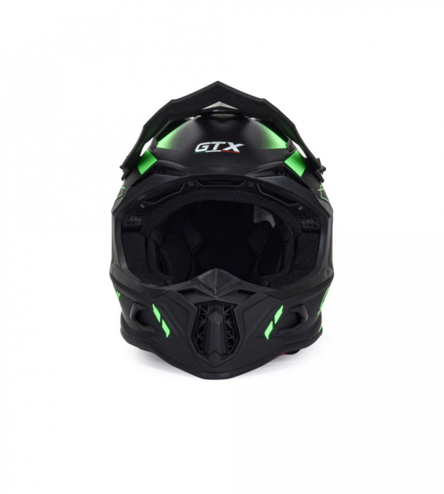 Шлем мото кроссовый GTX 635 #1 (L) GREEN МОТОУДАЧА. Магазин мототехники и садового инвентаря с доставкой по всей России