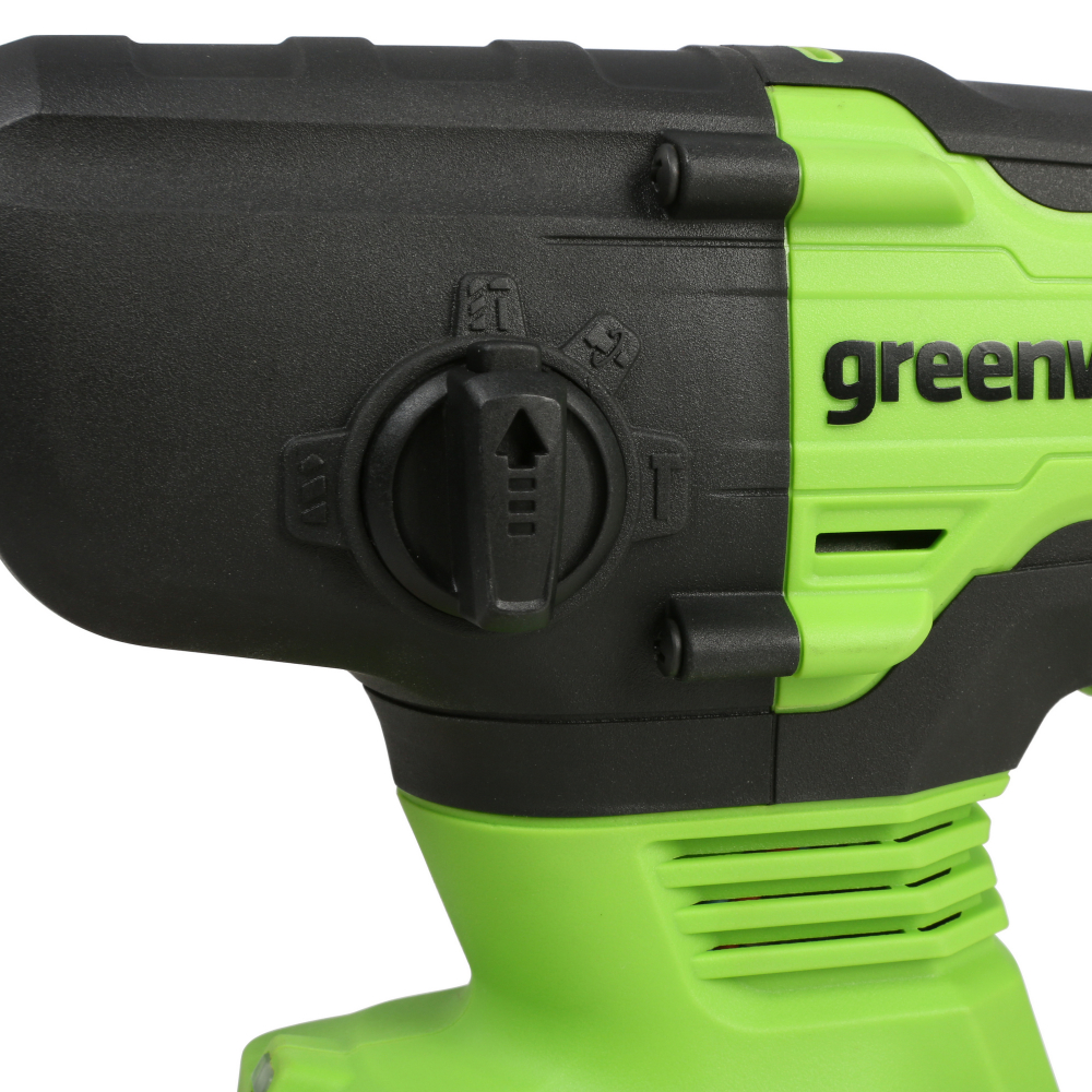 24В Перфоратор аккумуляторный G24HD, Greenworks МОТОУДАЧА. Магазин мототехники и садового инвентаря с доставкой по всей России