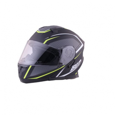 Мотошлем RACER BLD-162 (XL) черный/желтый (9) модуляр, визор МОТОУДАЧА. Магазин мототехники и садового инвентаря с доставкой по всей России