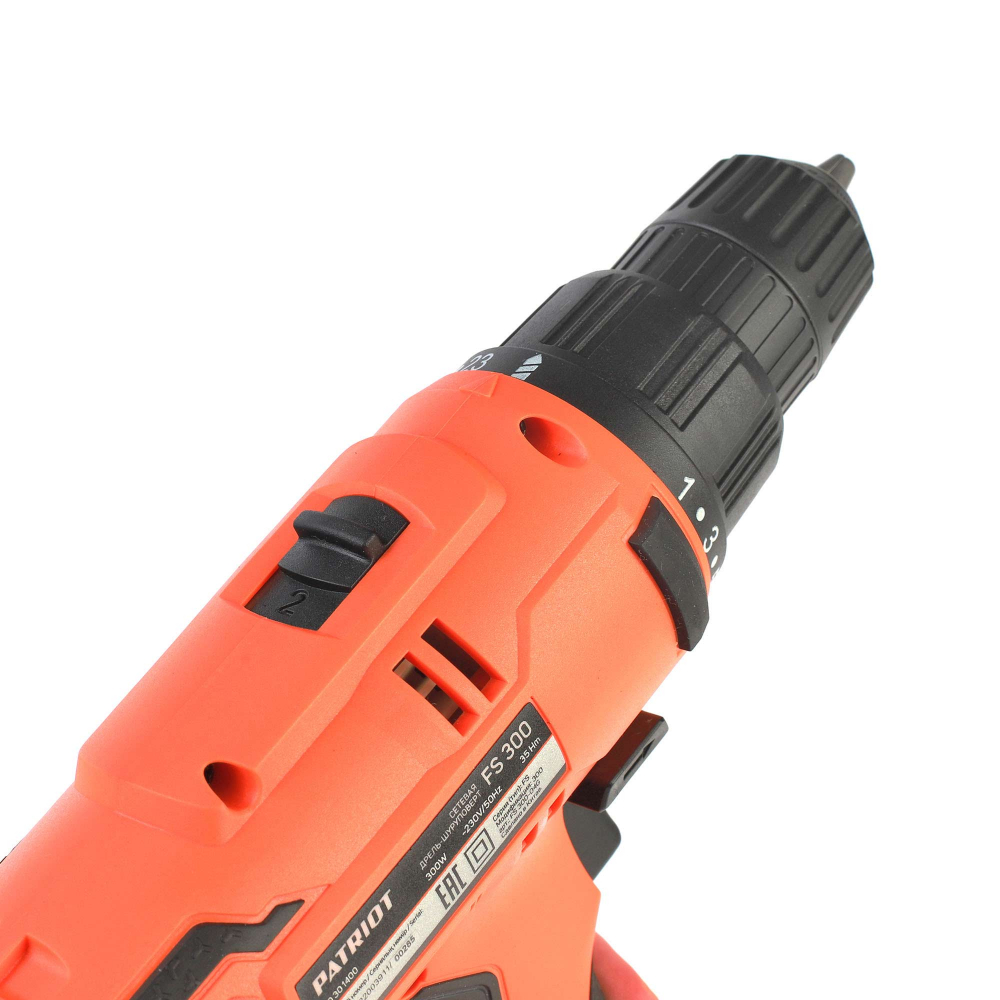Дрель-шуруповерт сетевая PATRIOT Expert FS 300, 2 скор., мощность 300 Вт, макс. крутящий момент 35 Н МОТОУДАЧА. Магазин мототехники и садового инвентаря с доставкой по всей России
