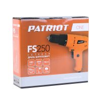 Дрель-шуруповерт сетевая PATRIOT FS 250, 1 скор., мощность 280 Вт, макс. крутящий момент 19 Нм, быст МОТОУДАЧА. Магазин мототехники и садового инвентаря с доставкой по всей России