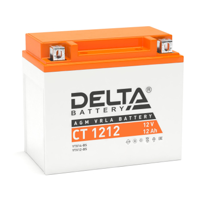CT 1212 12А Delta Аккумуляторная батарея МОТОУДАЧА. Магазин мототехники и садового инвентаря с доставкой по всей России