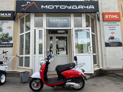 Скутер VENTO RETRO 49cc (150) сигнализация (99кг/100кг) WHITЕ/BLUE/RED ФРАНЦИЯ МОТОУДАЧА. Магазин мототехники и садового инвентаря с доставкой по всей России