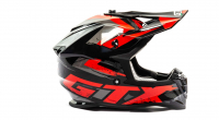 Шлем мото кроссовый GTX 633 #10 (S) BLACK/RED GREY МОТОУДАЧА. Магазин мототехники и садового инвентаря с доставкой по всей России