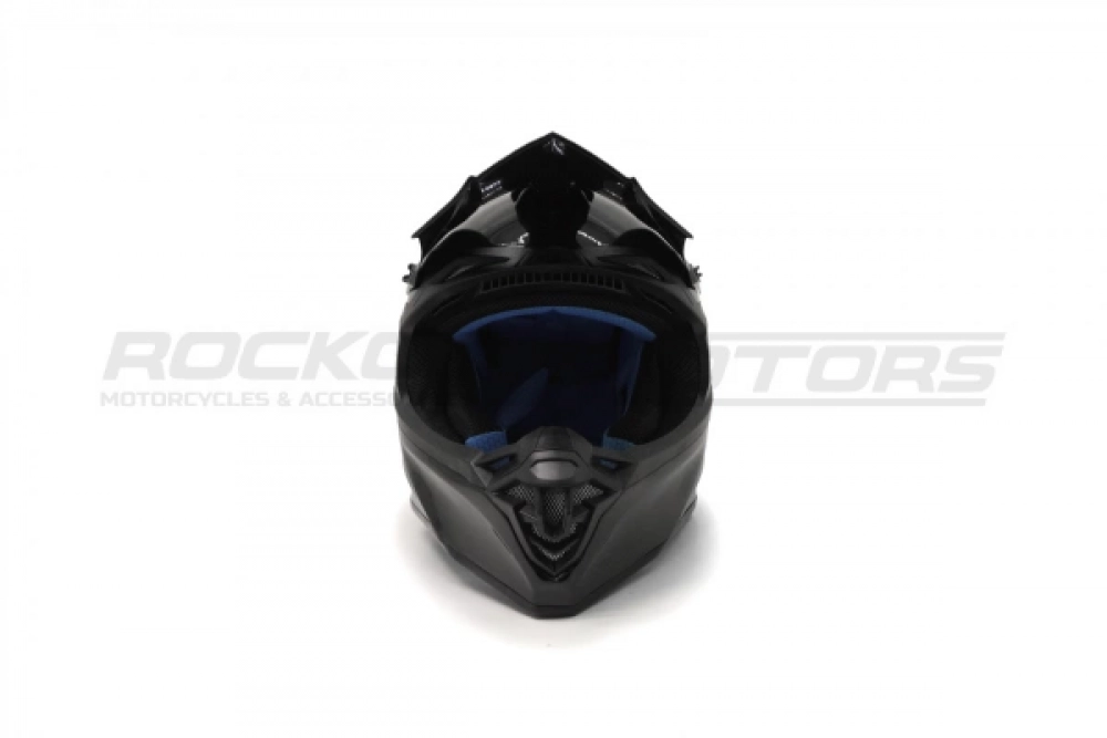 Шлем кроссовый ROCKOT RM-217 Dark GL (M) (черный глянцевый однотонный) МОТОУДАЧА. Магазин мототехники и садового инвентаря с доставкой по всей России