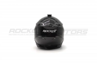 Шлем кроссовый ROCKOT RM-217 Dark GL (M) (черный глянцевый однотонный) МОТОУДАЧА. Магазин мототехники и садового инвентаря с доставкой по всей России