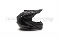 Шлем кроссовый ROCKOT RM-217 Dark GL (M) (черный глянцевый однотонный) МОТОУДАЧА. Магазин мототехники и садового инвентаря с доставкой по всей России