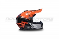 Шлем кроссовый ROCKOT RM-217 Trick (L) (серый/красный/черный глянцевый) МОТОУДАЧА. Магазин мототехники и садового инвентаря с доставкой по всей России
