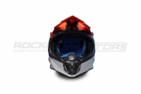 Шлем кроссовый ROCKOT RM-217 Trick (L) (серый/красный/черный глянцевый) МОТОУДАЧА. Магазин мототехники и садового инвентаря с доставкой по всей России