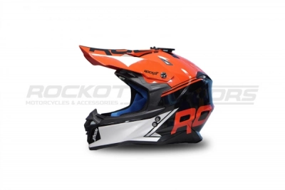 Шлем кроссовый ROCKOT RM-217 Trick (M) (серый/красный/черный глянцевый) МОТОУДАЧА. Магазин мототехники и садового инвентаря с доставкой по всей России