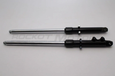Амортизаторы передние ROCKOT ALPHA/ALFA 70-110-125 (дисковый тормоз) (черный) МОТОУДАЧА. Магазин мототехники и садового инвентаря с доставкой по всей России