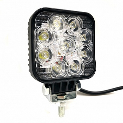 Светодиодная фара WL-132F (ближн. свет, кв. мет. корп. 9 LED по кругу, 27W) МОТОУДАЧА. Магазин мототехники и садового инвентаря с доставкой по всей России
