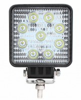 Светодиодная фара WL-132F (ближн. свет, кв. мет. корп. 9 LED по кругу, 27W) МОТОУДАЧА. Магазин мототехники и садового инвентаря с доставкой по всей России