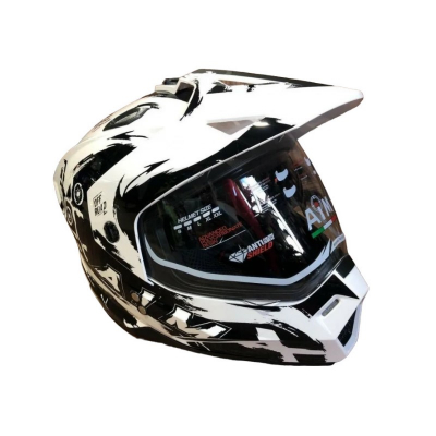 Шлем детский AiM JK802Y White/Black, Y/L МОТОУДАЧА. Магазин мототехники и садового инвентаря с доставкой по всей России