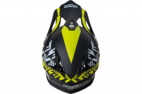 Шлем мото кроссовый HIZER 211 #2 (L)  black/green (подростковый) МОТОУДАЧА. Магазин мототехники и садового инвентаря с доставкой по всей России