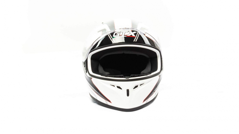 Шлем мото интеграл GTX 578 #4 (M) WHITE/BLACK/RED МОТОУДАЧА. Магазин мототехники и садового инвентаря с доставкой по всей России