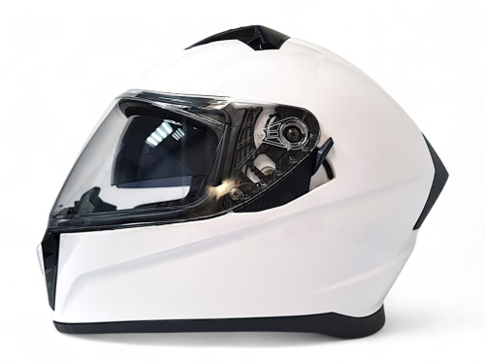 Шлем AiM JK320 White Glossy, XXXL МОТОУДАЧА. Магазин мототехники и садового инвентаря с доставкой по всей России