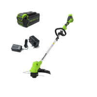 40V Триммер аккумуляторный Greenworks GD40LT, 38 см, с 1хАКБ 4 Ач и ЗУ МОТОУДАЧА. Магазин мототехники и садового инвентаря с доставкой по всей России
