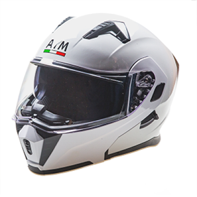 Шлем AiM JK906 White Glossy, S МОТОУДАЧА. Магазин мототехники и садового инвентаря с доставкой по всей России
