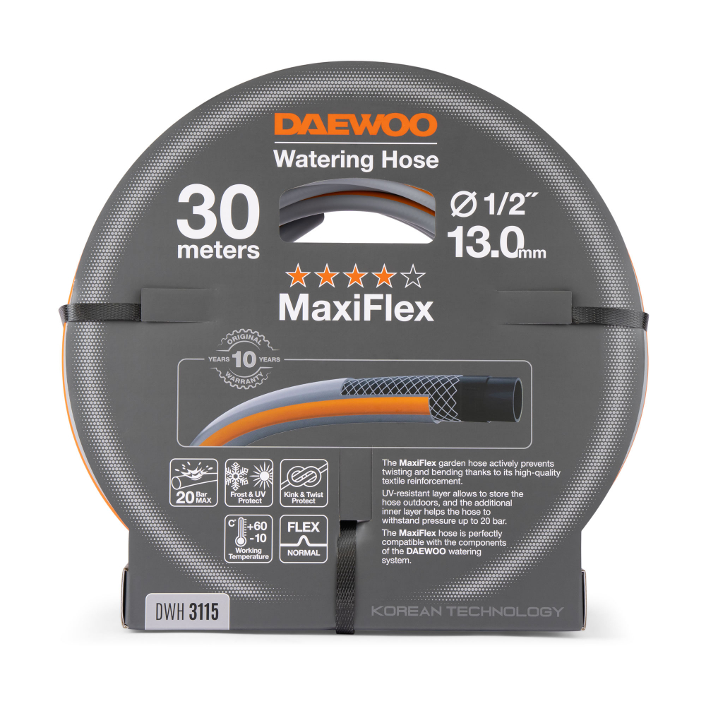 Шланг MaxiFlex  диаметром 1/2" (13мм), длина 30 метров  DAEWOO МОТОУДАЧА. Магазин мототехники и садового инвентаря с доставкой по всей России