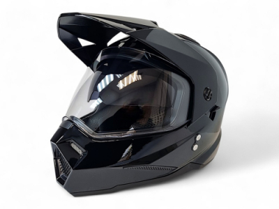 Шлем детский AiM JK802Y Black Glossy, Y/S МОТОУДАЧА. Магазин мототехники и садового инвентаря с доставкой по всей России