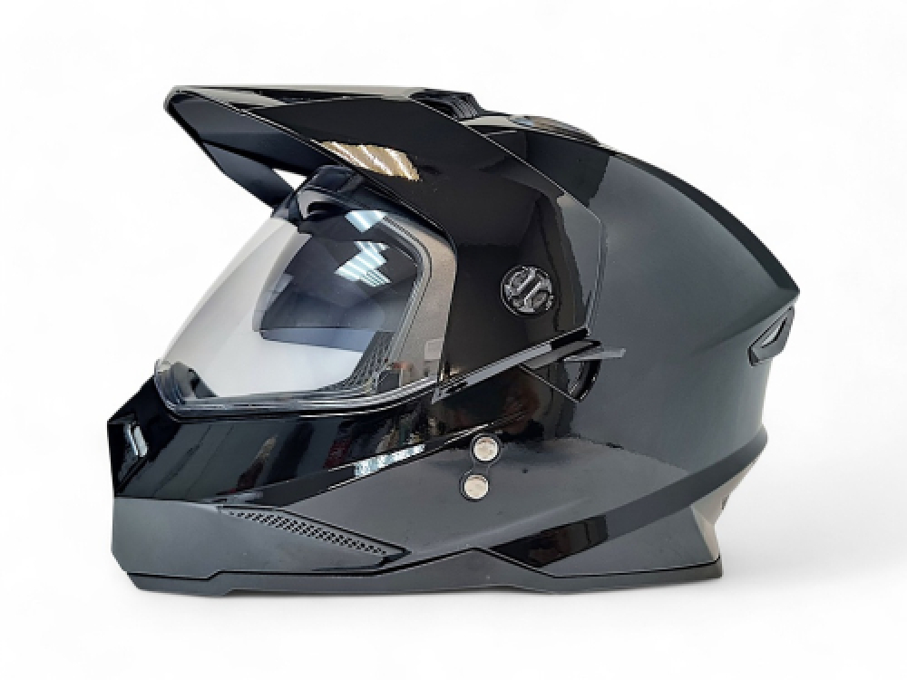 Шлем детский AiM JK802Y Black Glossy, Y/S МОТОУДАЧА. Магазин мототехники и садового инвентаря с доставкой по всей России