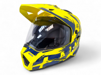 Шлем детский AiM JK802Y Yellow/Blue, Y/L МОТОУДАЧА. Магазин мототехники и садового инвентаря с доставкой по всей России