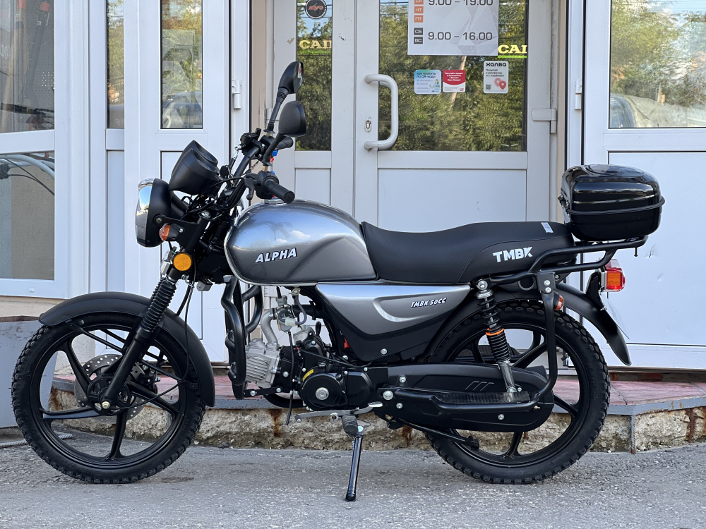 Мопед TMBK ALFA 50см3 (110) Grey Серый МОТОУДАЧА. Магазин мототехники и садового инвентаря с доставкой по всей России