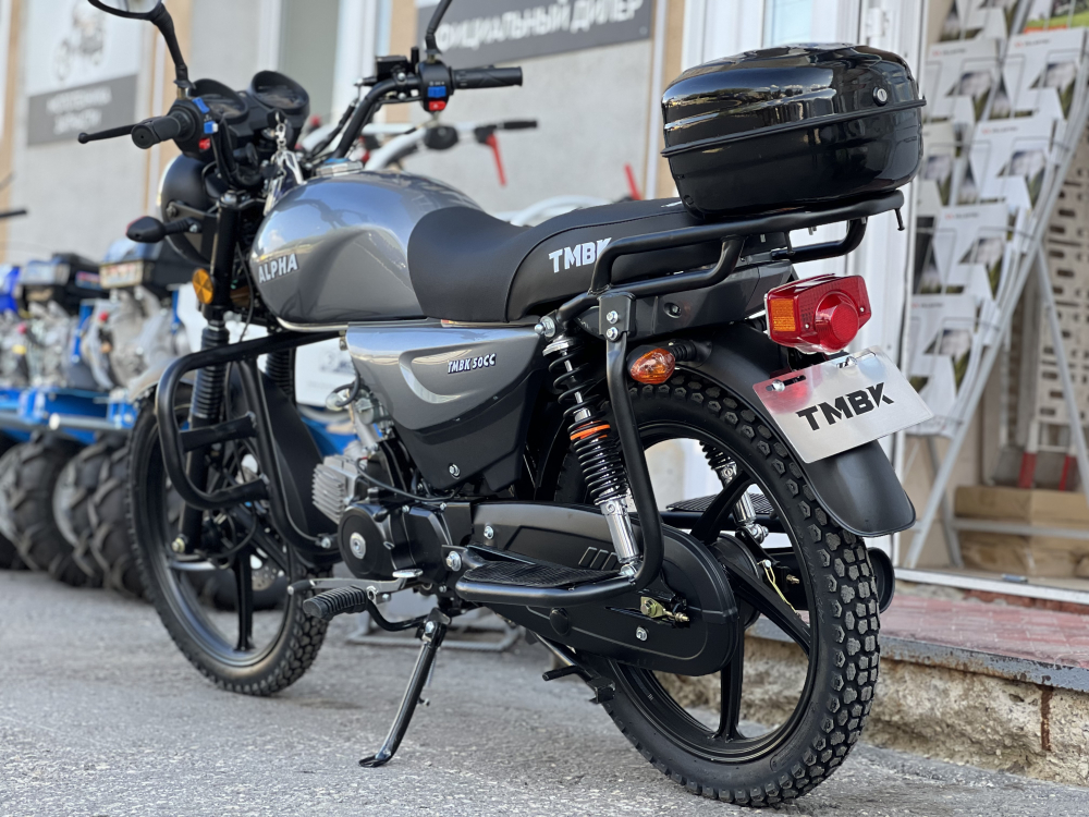 Мопед TMBK ALFA 50см3 (110) Grey Серый МОТОУДАЧА. Магазин мототехники и садового инвентаря с доставкой по всей России