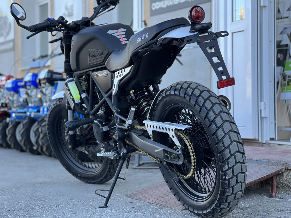 МОТОЦИКЛ FUEGO SCRAMBLER 300 – 174 (ЧЕРНЫЙ, 72 СПИЦЫ) МОТОУДАЧА. Магазин мототехники и садового инвентаря с доставкой по всей России