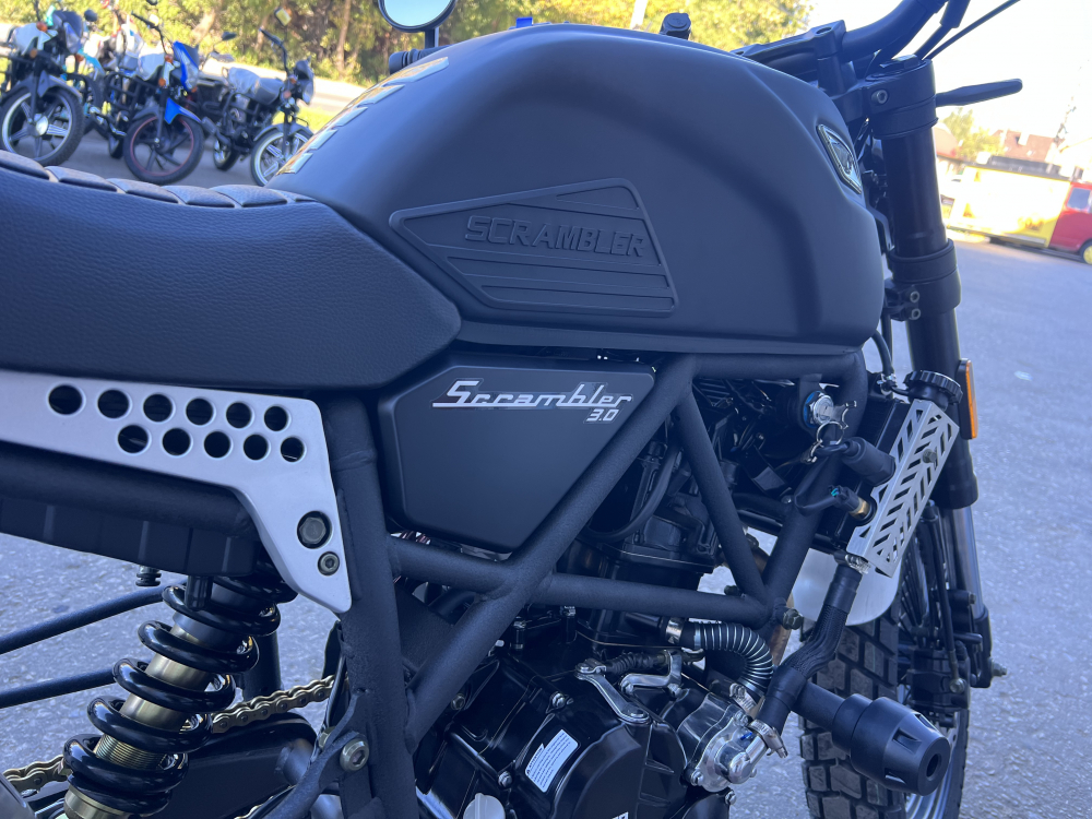 МОТОЦИКЛ FUEGO SCRAMBLER 300 – 174 (ЧЕРНЫЙ, 72 СПИЦЫ) МОТОУДАЧА. Магазин мототехники и садового инвентаря с доставкой по всей России