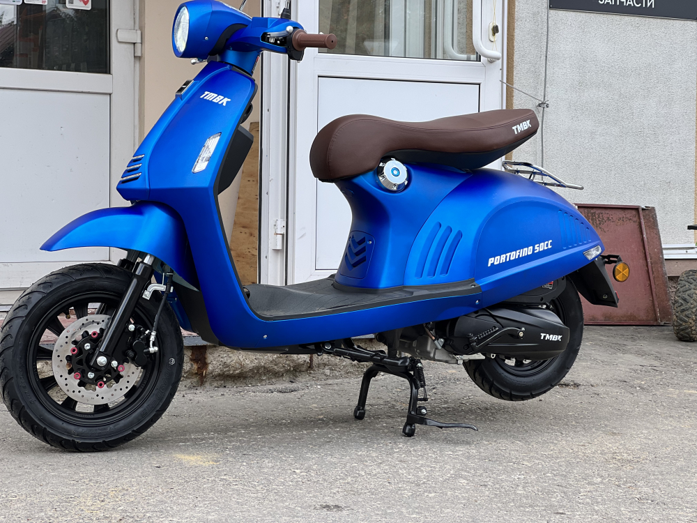 Скутер TMBK SCOOTER PORTOFINO 50cc (150сс) Blue (Голубой) МОТОУДАЧА. Магазин мототехники и садового инвентаря с доставкой по всей России