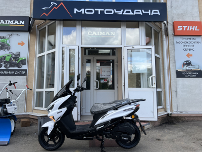 Скутер TMBK SCOOTER JUMBO 50cc (150сс) White Black (Бело-чёрный) МОТОУДАЧА. Магазин мототехники и садового инвентаря с доставкой по всей России