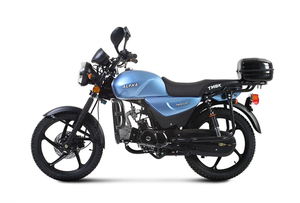 Мопед TMBK ALFA 50cc (110) Light Blue голубой МОТОУДАЧА. Магазин мототехники и садового инвентаря с доставкой по всей России