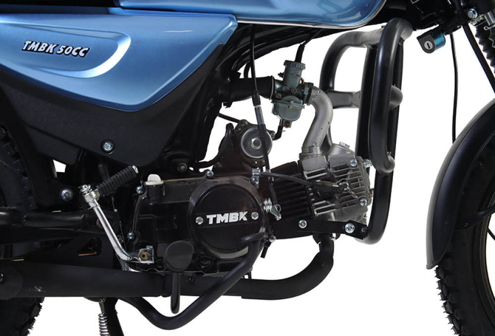 Мопед TMBK ALFA 50cc (110) Light Blue голубой МОТОУДАЧА. Магазин мототехники и садового инвентаря с доставкой по всей России