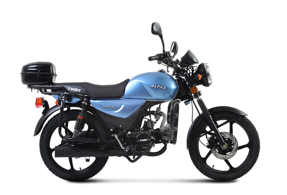 Мопед TMBK ALFA 50cc (110) Light Blue голубой МОТОУДАЧА. Магазин мототехники и садового инвентаря с доставкой по всей России