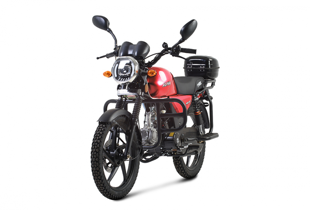 Мопед TMBK ALFA 50cc (110) Red Красный МОТОУДАЧА. Магазин мототехники и садового инвентаря с доставкой по всей России