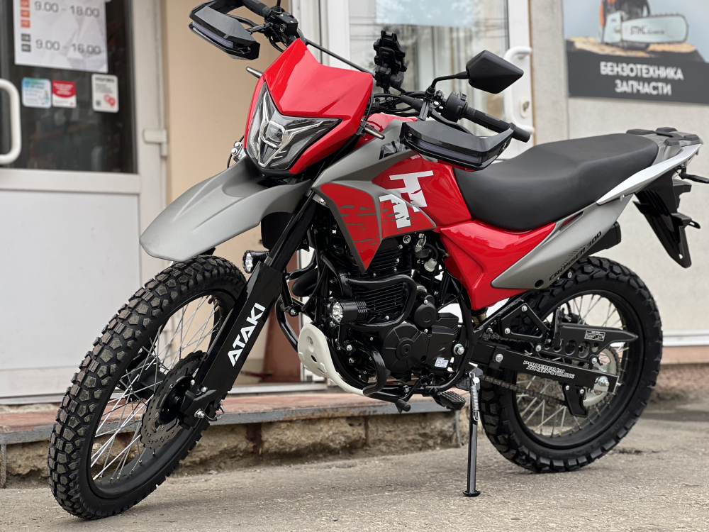 Мотоцикл ATAKI CROSSER 300 (4T PR300) ПТС Красный МОТОУДАЧА. Магазин мототехники и садового инвентаря с доставкой по всей России