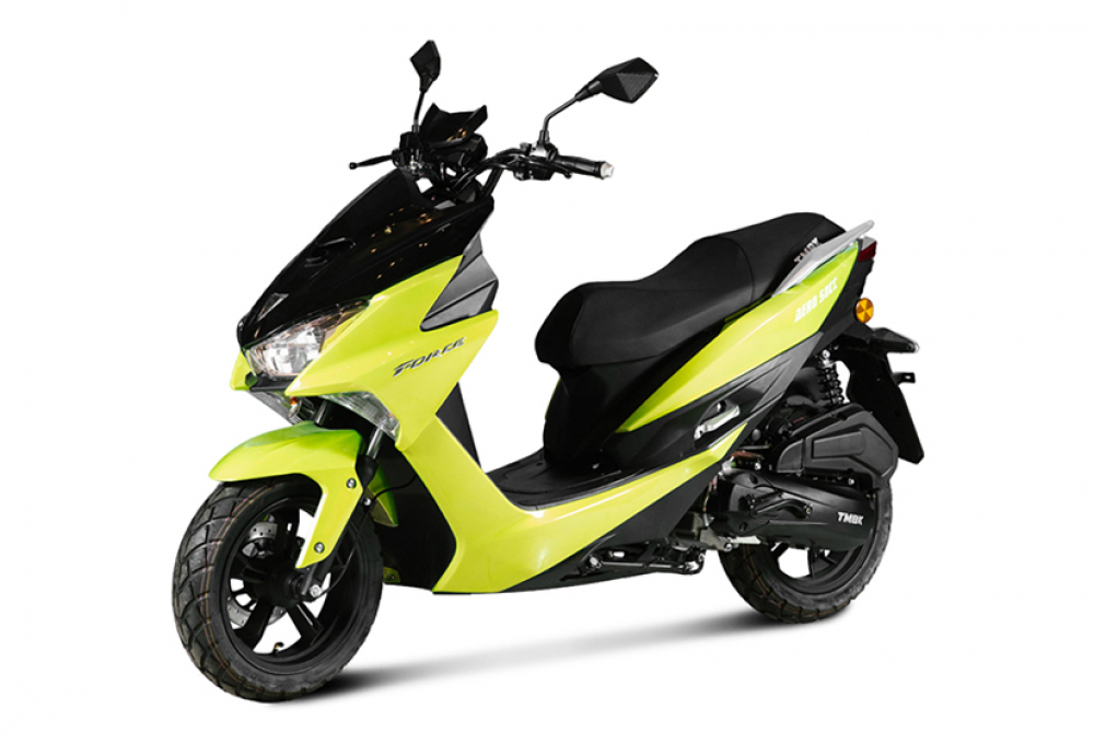 Скутер TMBK SCOOTER AERO 50cc Green Black МОТОУДАЧА. Магазин мототехники и садового инвентаря с доставкой по всей России