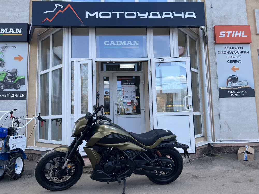 Мотоцикл DAYUN DY500-6F Зеленый МОТОУДАЧА. Магазин мототехники и садового инвентаря с доставкой по всей России