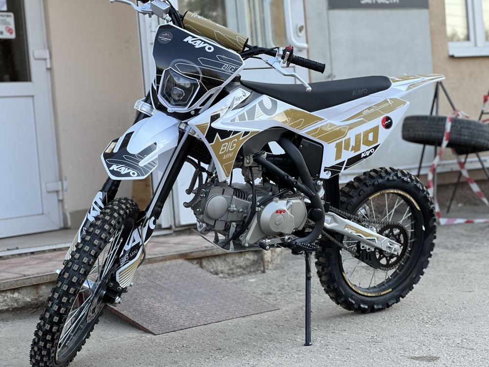 Питбайк KAYO BIG-MINI K140EM 19/16 TT (механ.сцепл., эл. стартер 2026 г.) МОТОУДАЧА. Магазин мототехники и садового инвентаря с доставкой по всей России